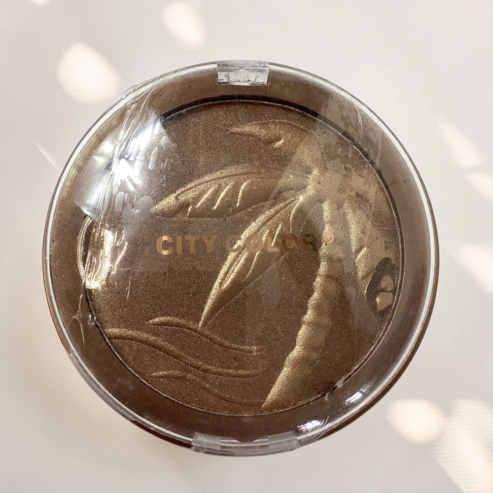 City Color Bronzer Sunset Shimmer Pressed Powder Palm Tree 0.52 oz NEW